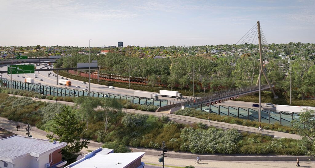 Artist's impression of Estelle Street Bridge in Bulleen.