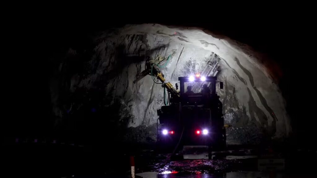 A tunnel-boring machine on the Coffs Harbour Bypass project.