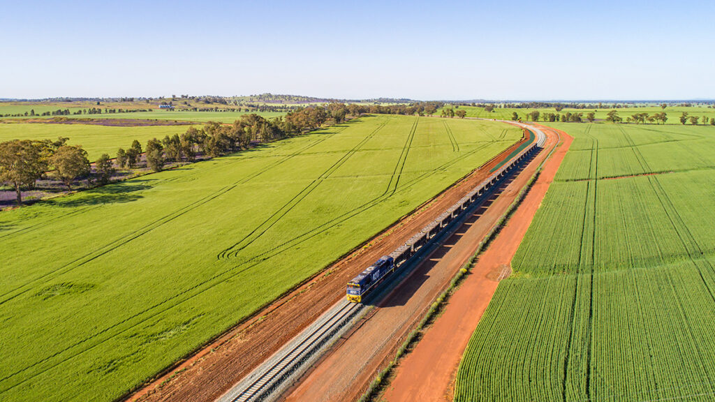 The first train to run on the Parkes to Narromine section of Inland Rail.