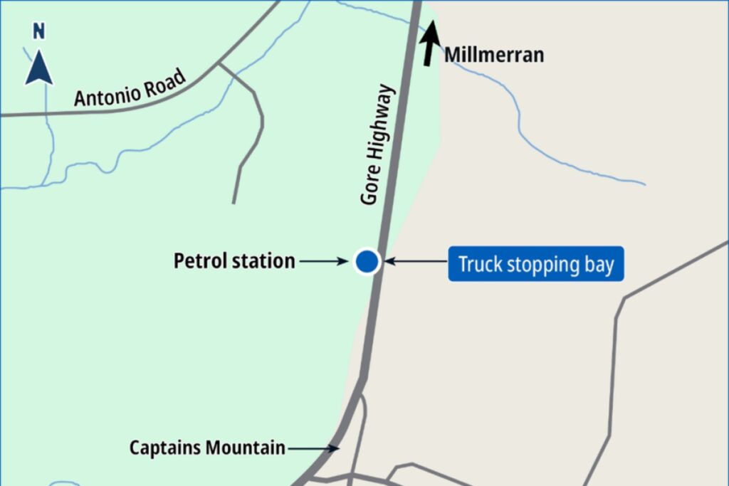 Gore Highway truck stop closed temporarily